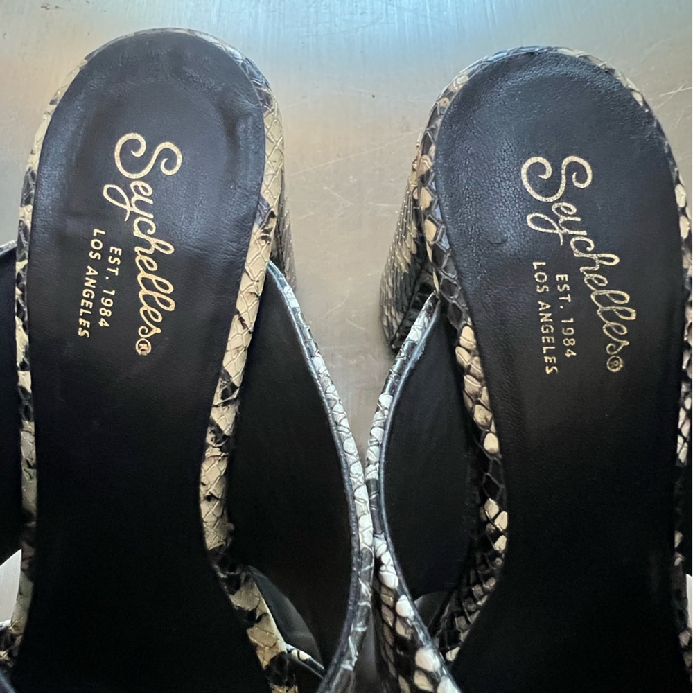 Seychelles Python Slide Sandals - image 7